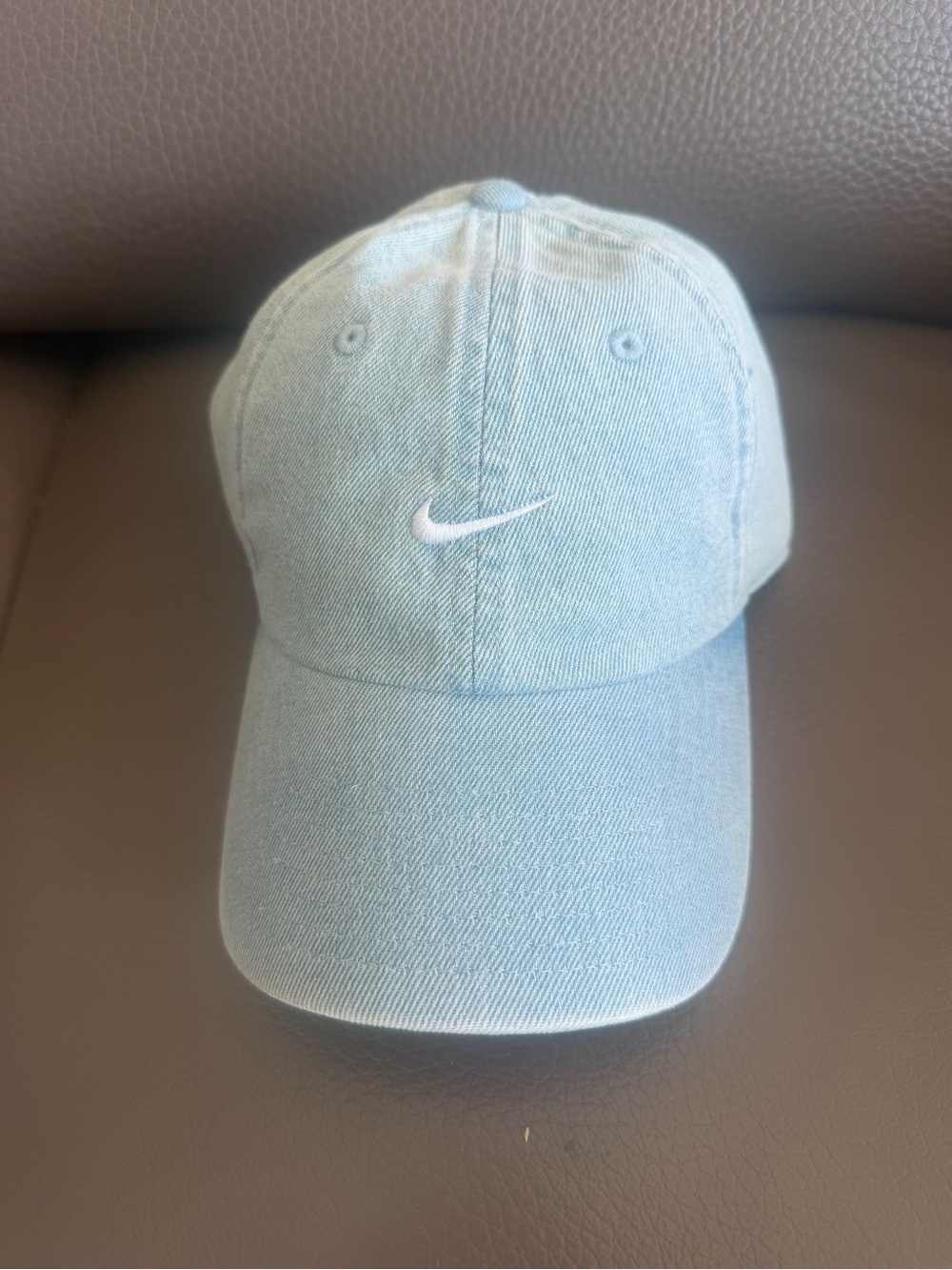 New Nike unisex Light Blue Unstructured Denim  Baseball Cap